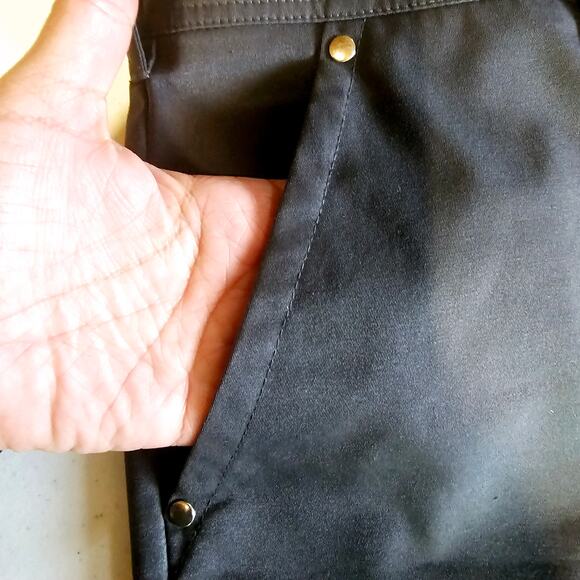 GG Blue Black Golf Athletic Capri Pants with Pockets Women's Size 8 3219 - Picture 5 of 6